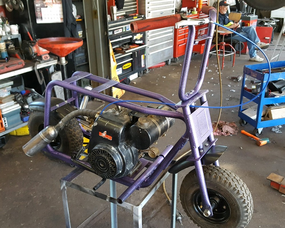 mini bike frame build